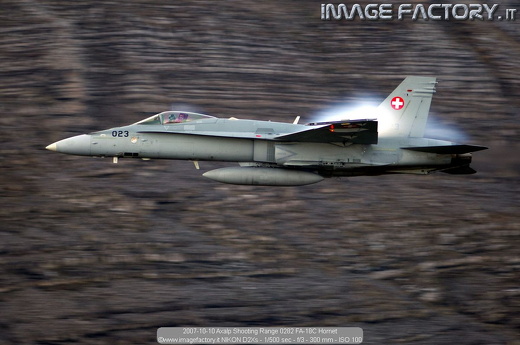 2007-10-10 Axalp Shooting Range 0282 FA-18C Hornet